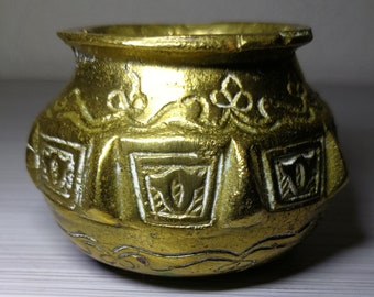 Antique brass incence burner censer, mortar, bowl. Brass or bronze.