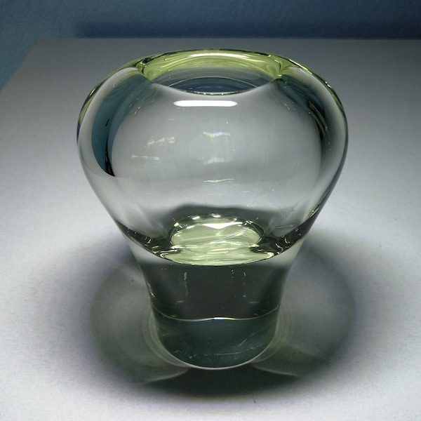 Thick Glass Vase Etsy