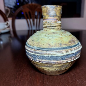 Tue Poulsen Vase, Denmark. Vintage Stoneware ceramic vase marked Tue Denmark.