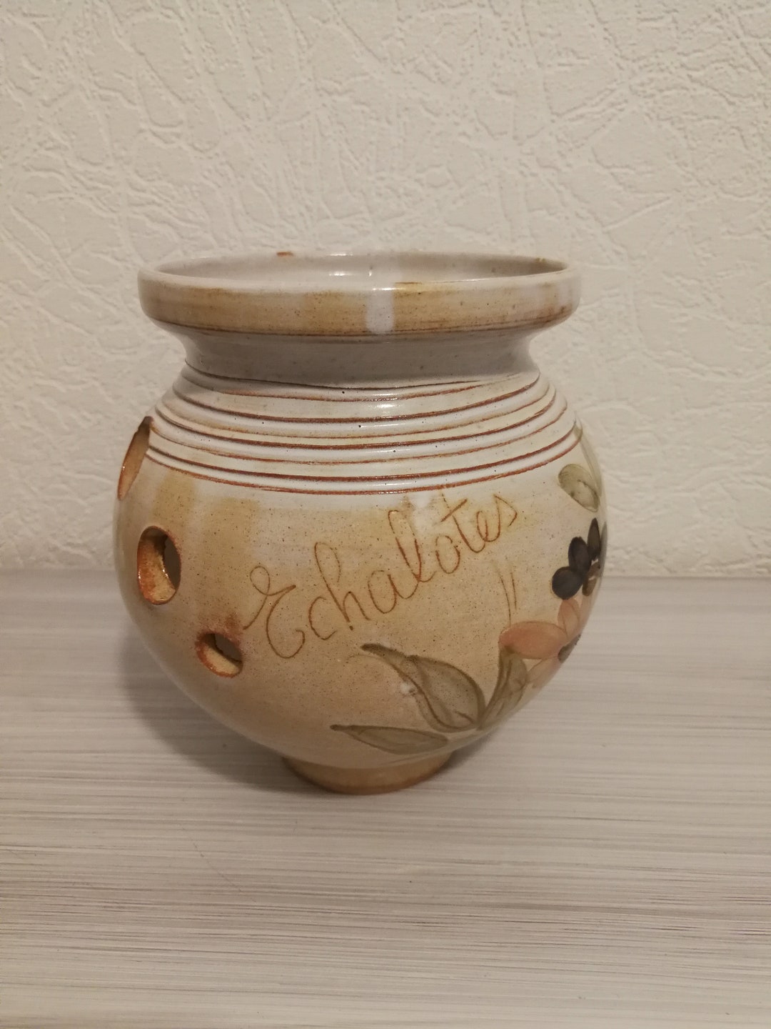 Shallot Storage Pot La Poterie Provence Échalotes Etsy