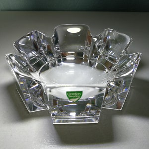 Orrefors Crystal bowl plate Corona.