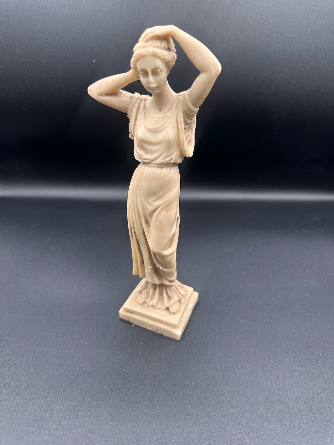 Naked Nude Sexy Women Statue Aphrodite Greek Goddess Art Deco Alabaster