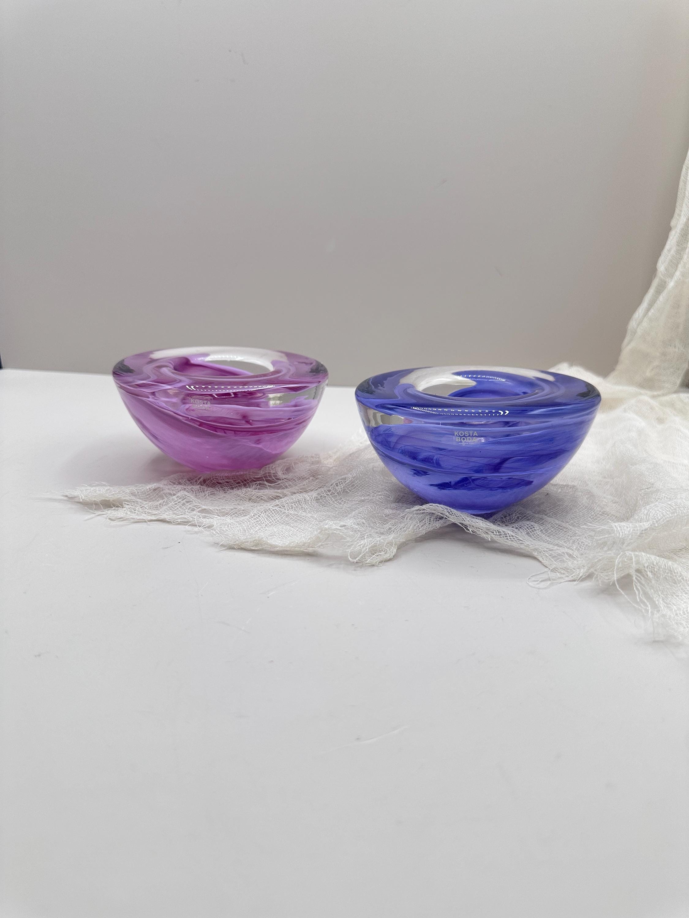 Vintage Kosta Boda Art Glass Bowl | Handblown Swedish Catchall - Etsy
