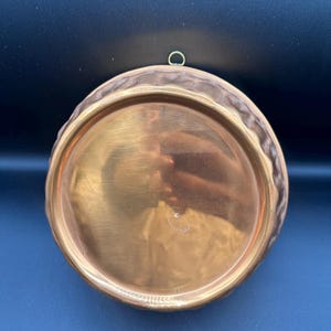 Vintage Copper Mold | French Market| Vintage Copper Cake Pan – Round Baking Mold with Hanging Loop
