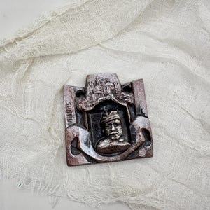 Vintage Vienna Austria Wall Plaque|Mid Century Ceramic Wien Souvenir| Figural Bust Architectural Relief|European Decor|Bas Relief plaque