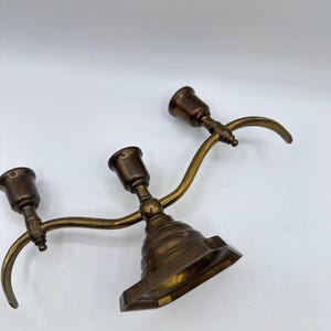 Vintage brass ornate candelabra (3) |brass candles|Scroll design|vintage brass|vintage Christmas|candle holder|Hollywood regency|candelabra