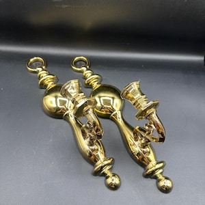 Vintage 1960s Syroco wall sconces | pair of wall sconces | vintage sconces | Hollywood regency | Gold wall sconce | European style | vintage