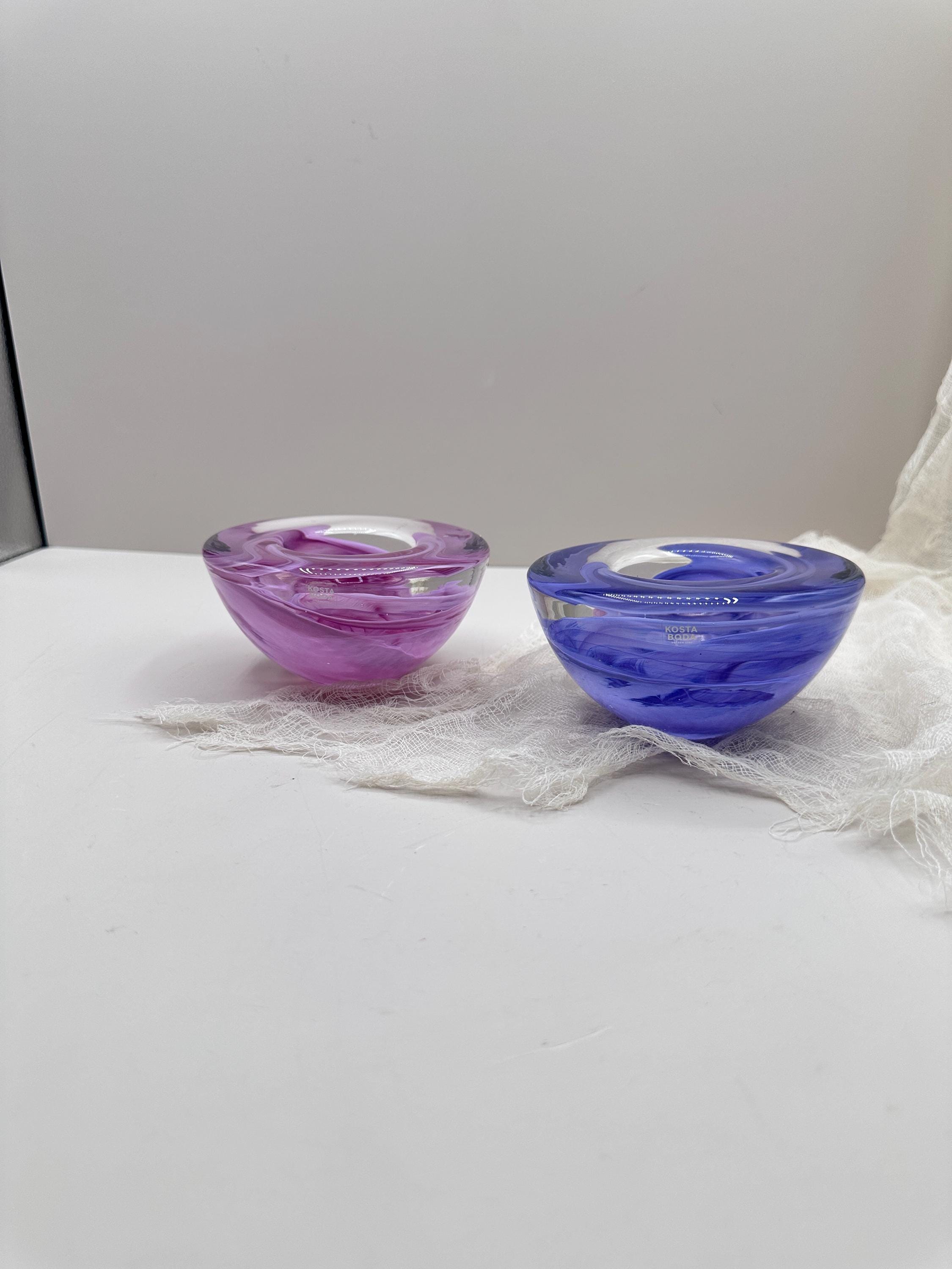 Vintage Kosta Boda Art Glass Bowl | Handblown Swedish Catchall - Etsy