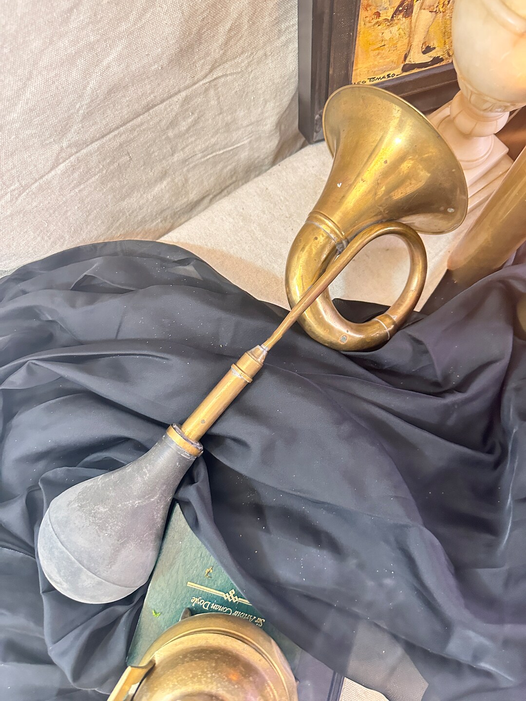 Vintage Brass Taxi Horn Brass Bulb Horn Old School Horn Etsy