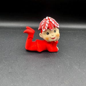 Vintage Japan Pixie Elf Sitter: 1950s Christmas Decor