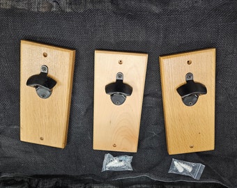 Wall mount bottle opener