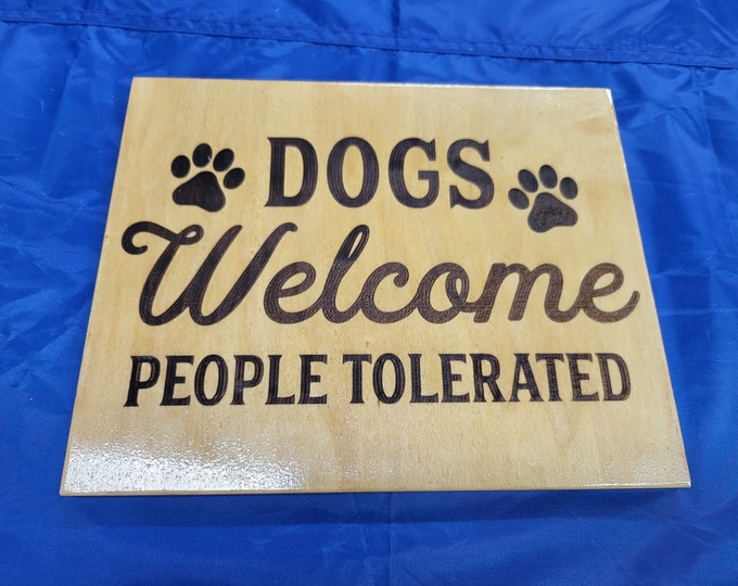 Dogs welcome people tolerated