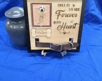 Cadre commémoratif de chien personnalisé, souvenir de photo d'animal de compagnie en bois, cadeau de sympathie