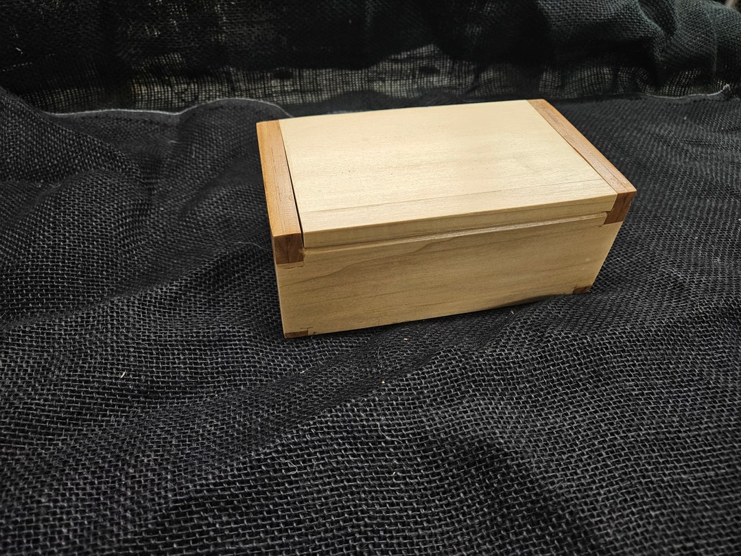 Wooden Hinge Keepsake Box Etsy