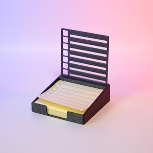 Sticky Note holder with stencil