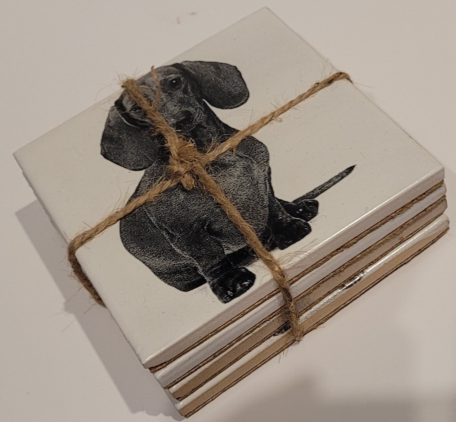 4 pack dog ceramic coasters Etsy