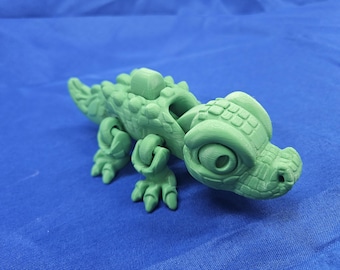 Jouet crocodile articulé imprimé en 3D : alligator rongeur