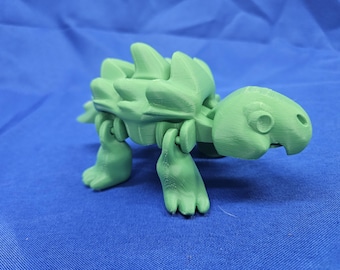 Jouet tortue imprimé en 3D, pièces mobiles articulées