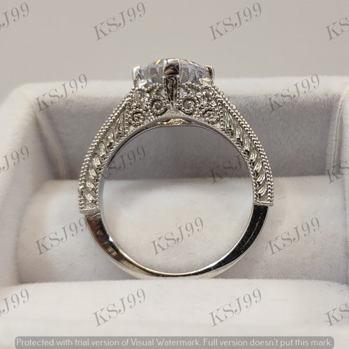 1930s Vintage 2.20ct White Round Diamond Engagement Wedding - Etsy