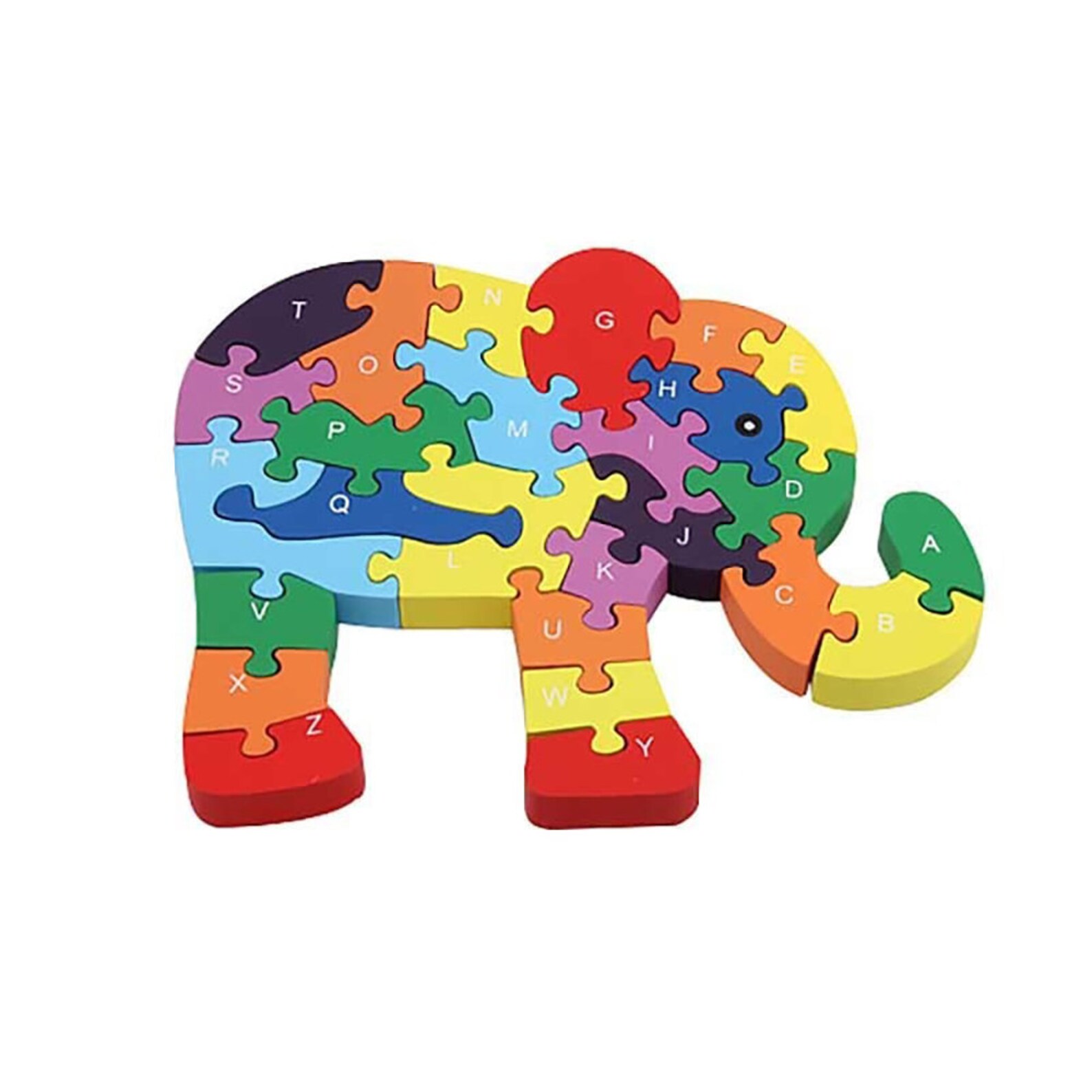 Alfabeto di legno ABC Elephant Children's Jigsaw Puzzle Etsy