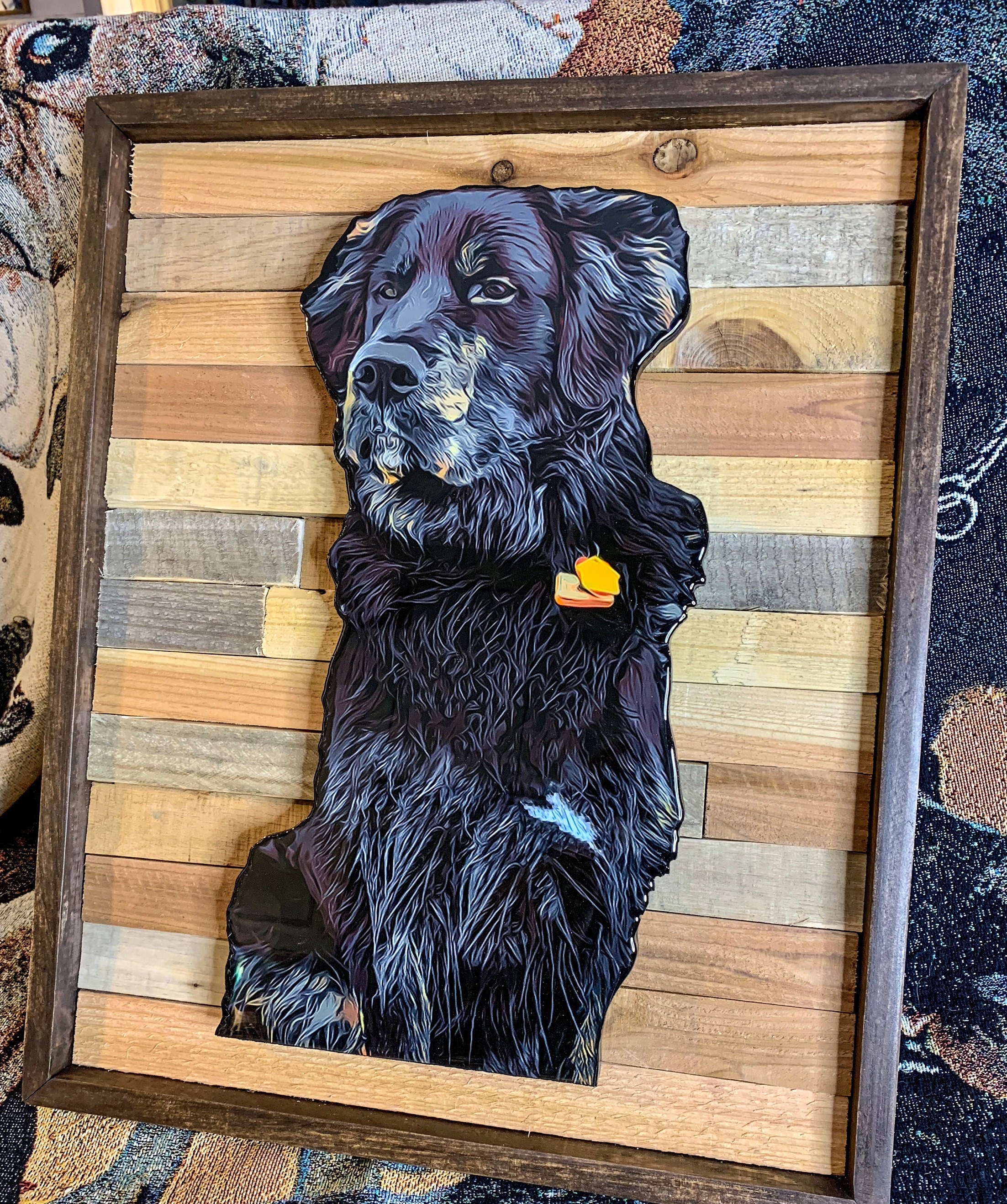 Custom Wood Pet Portrait Handmade Dog Portrait Handmade Pet Etsy