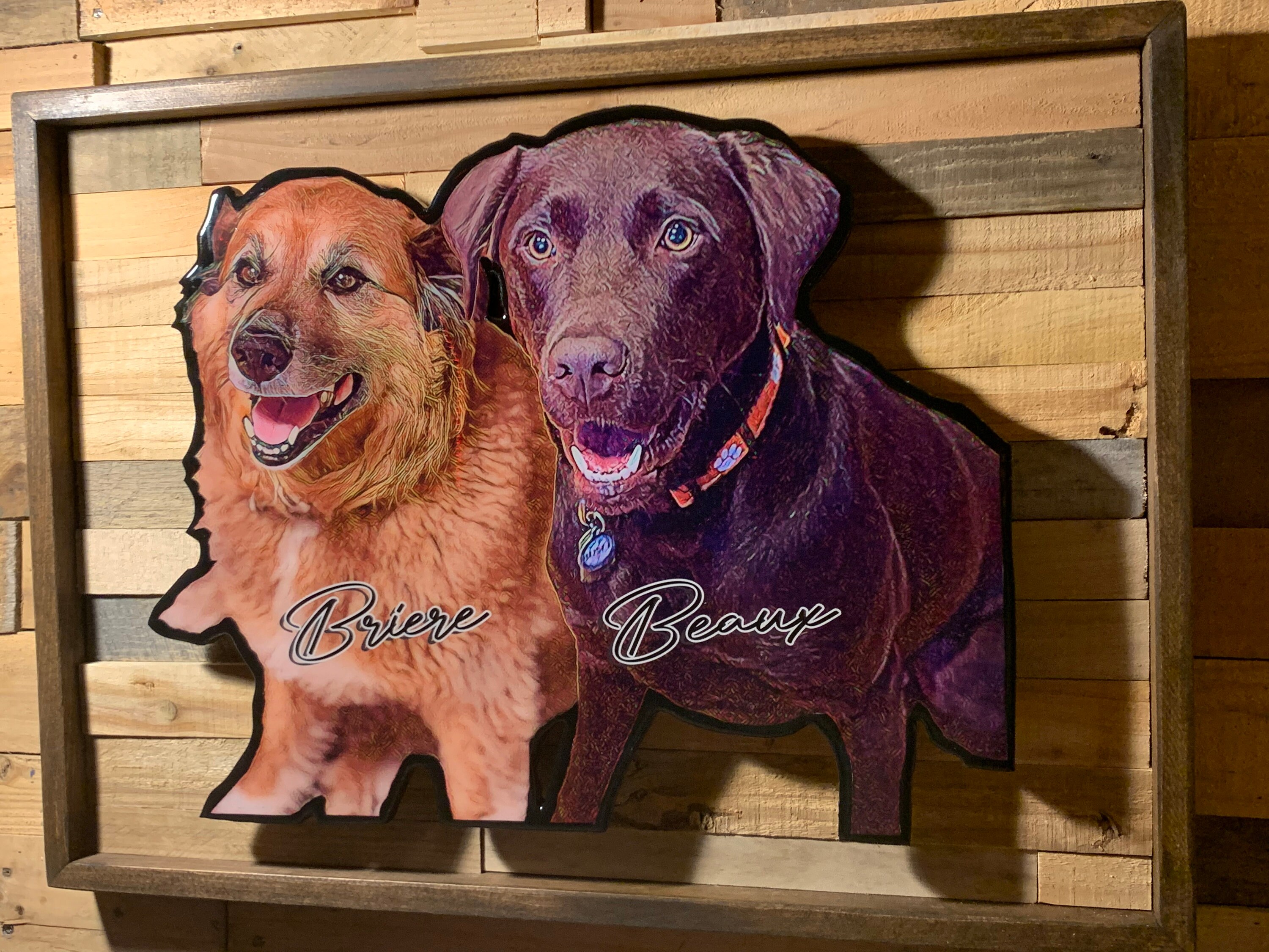 Dog Portrait 18x24 Custom Pet Portrait Pet Portrait Wood Etsy UK