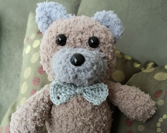 Teddybär, Bär gehäkelt, Amigurumi, Geschenk, Einschulung Schultüte oder als Weihnachtsgeschenk