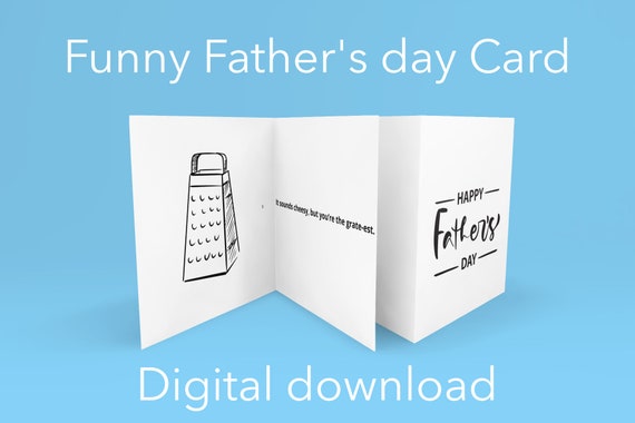 Printable Fathers Day Card Funny Fathers Day Card Fathers | Etsy