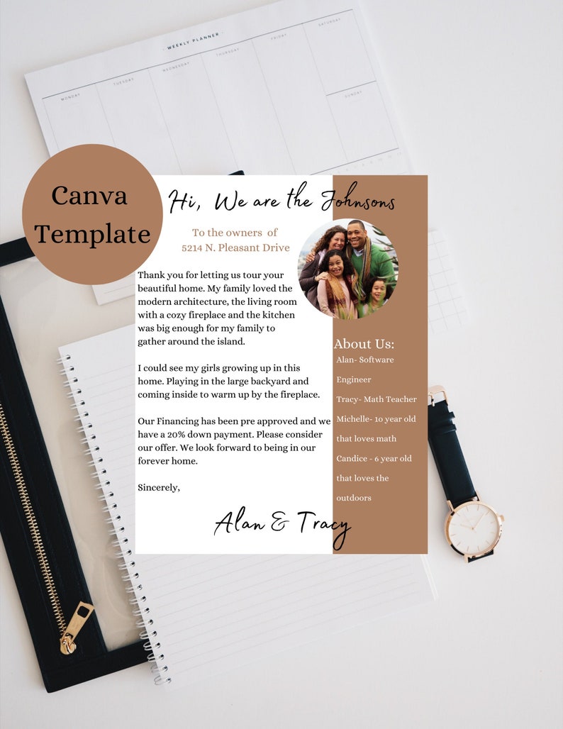 Letter to Seller Template, Home Offer Letter, Real Estate Cover Letter