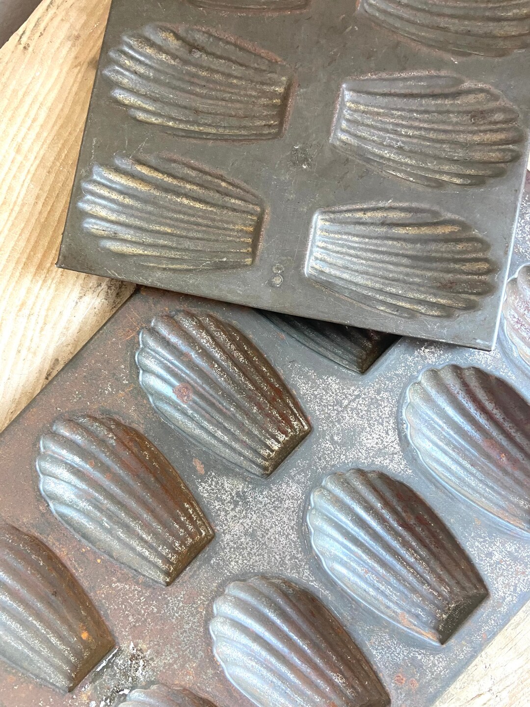 2 Vintage Madeleine Cookie Trays sold as Pair Etsy