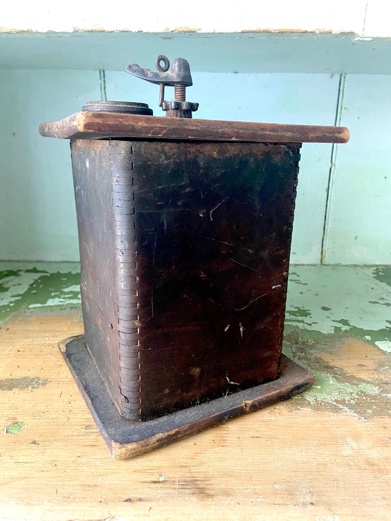 Antique Large Coffee Grinder decor Etsy