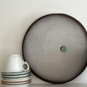 Vintage ShooFly Food Cover with Green Wooden Knob
