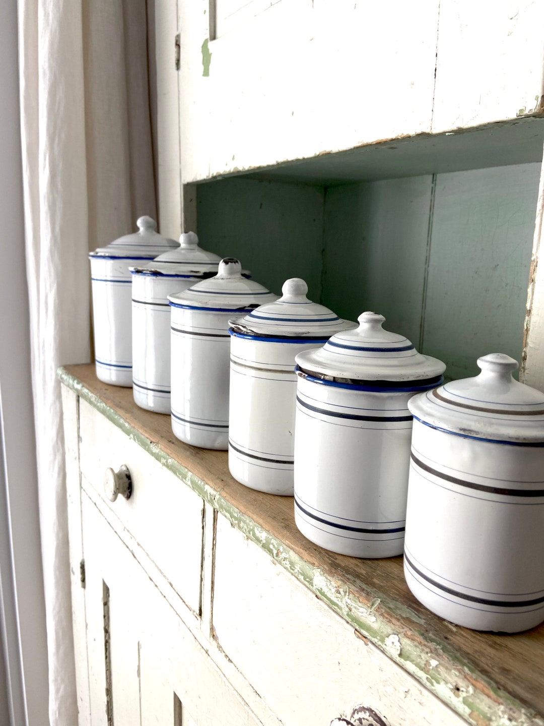 Vintage French Canister Set Etsy