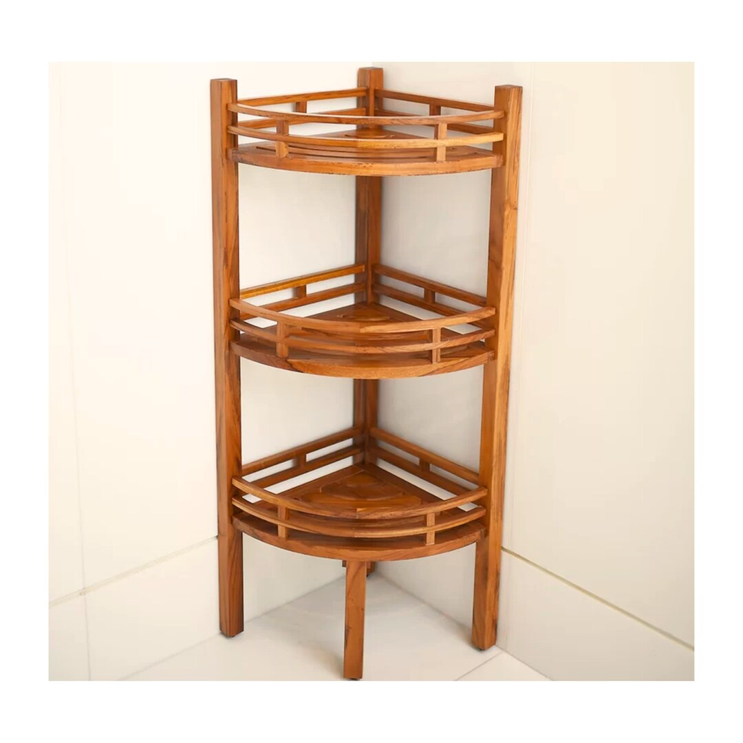 Minimalist Corner Shower Bench Corner Shelf Storage Fully - Etsy - Minimalist Corner Storage