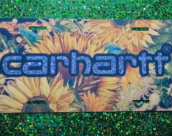 Carhartt Sunflower License Plate