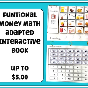 Adapted Interactive Math Skills Daily living skills vocational life skills special education speech therapy autism life skills curriculum