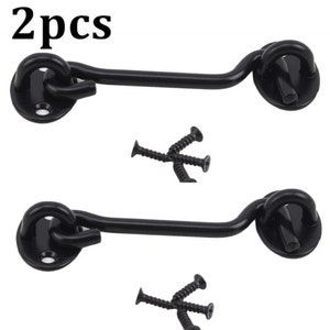 Zcyifa Door Hook Latch 1 Set Hook And Eye Latch With Mounting Screws Cabins Hook For Door Gates Barns 6e48de0d 87ba 4a47 A1cd E75177b79f93.3e1a32613affe003bf0e7362837cdb81