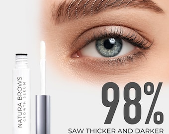 NATURA BROWS – Vegan Brow Growth Serum | Natural Eyebrow Enhancer | Organic & Cruelty-Free Brow Booster