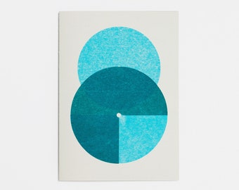 Number Eight – A6 Greetings Card – Risograph Print