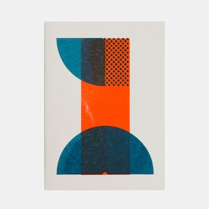 Nummer één – A6 Wenskaart – Risograph Print