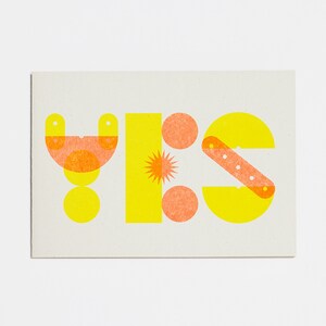 Tak – Karta okolicznościowa A6 – Wydruk Risograph