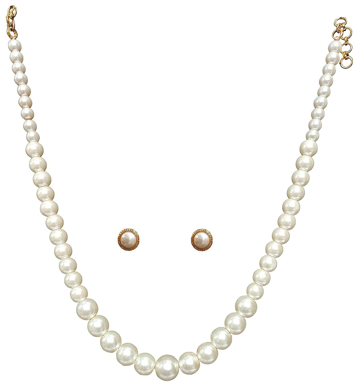 White Pearl Mala Strand Moti Mala White 