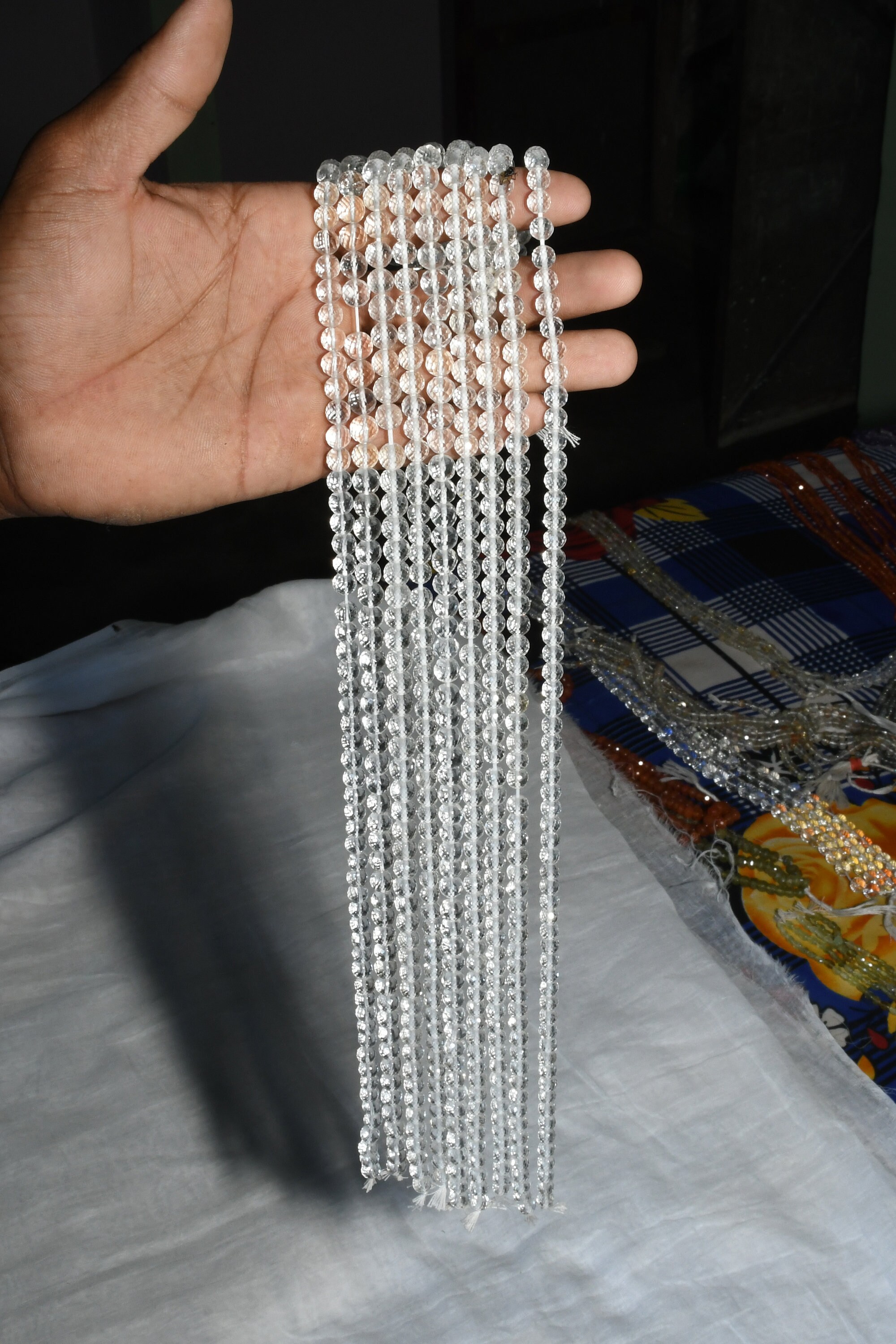 Natural Crystal Beads String / Natural Crystal Gemstone Beads Etsy