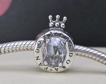 Nuevo Charm de corona O, Charm auténtico para pulsera Pandora, Cuentas, Plata de Ley 925