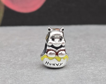 新品 くまのプーさん ハニーポット パンドラブレスレット用 正規チャーム ビーズ スターリングシルバー s925