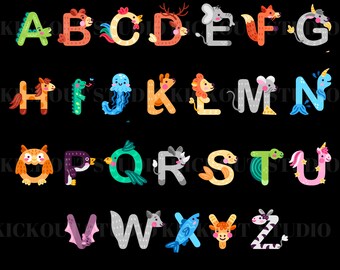 Download Animal Alphabet Svg Etsy