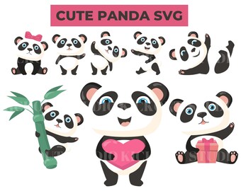 Cool Panda Bear Svg - Etsy