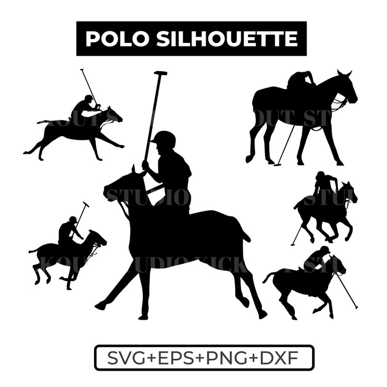 Polo Silhouette Polo Players Svg Polo Horse Svg Polo Etsy Finland