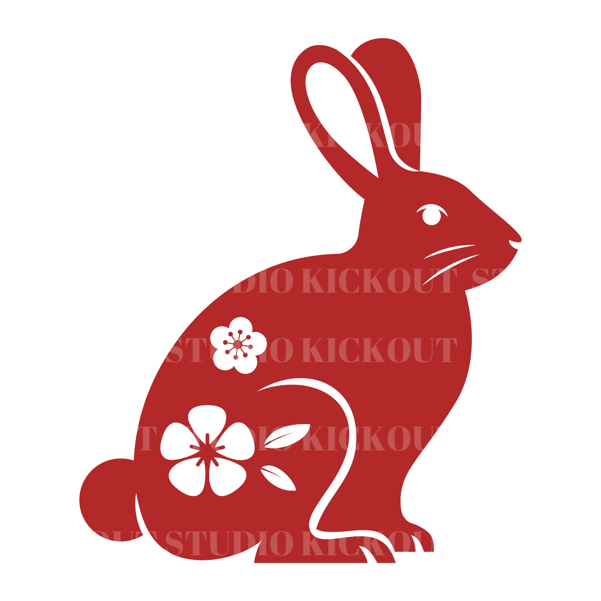 Year of Rabbit Svg Chinese Rabbit of the Year Svg 2024 Rabbit Zodiac