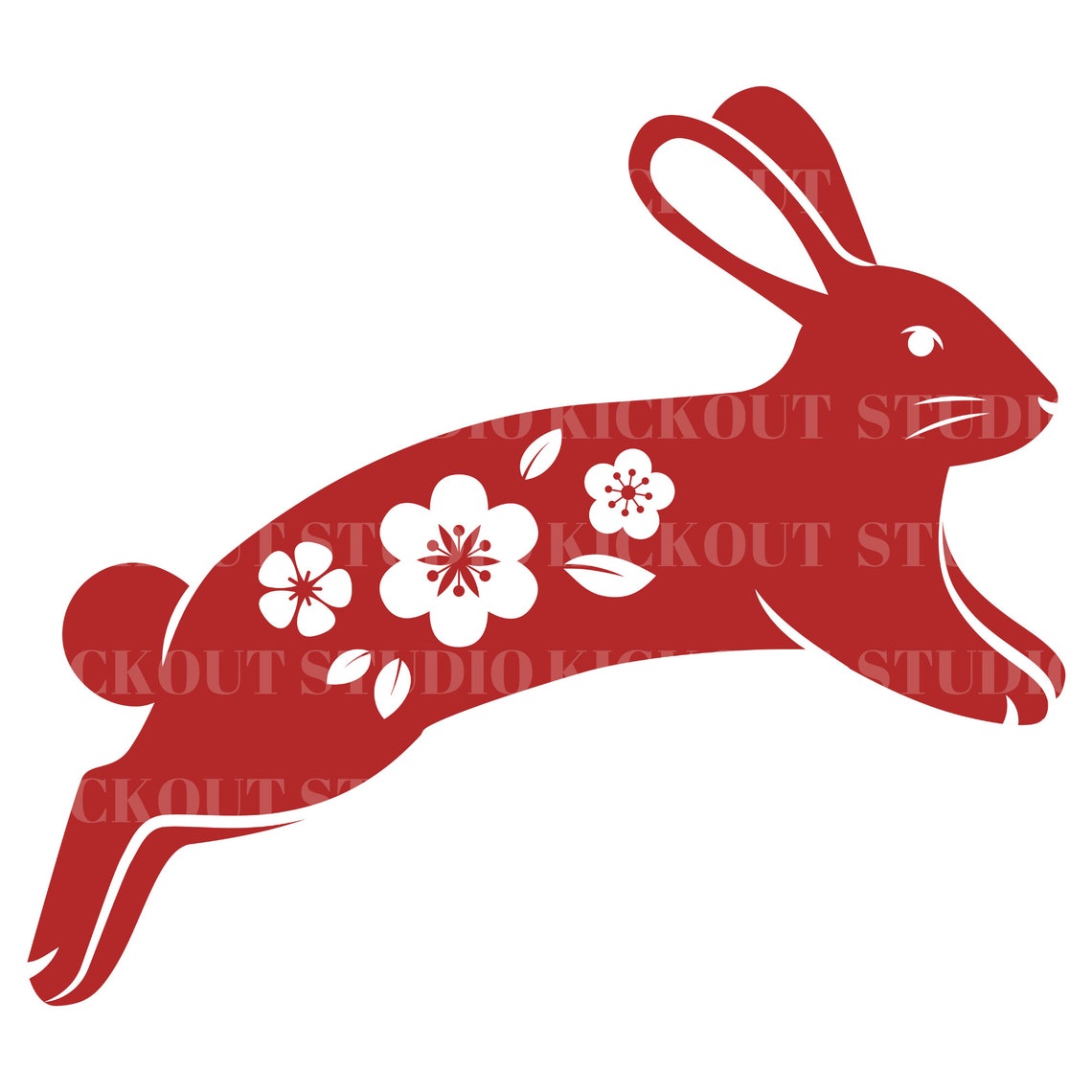 Year of Rabbit Svg Chinese Rabbit of the Year Svg 2024 Rabbit Zodiac